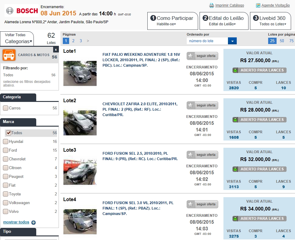 | Reprodução/Site Superbid