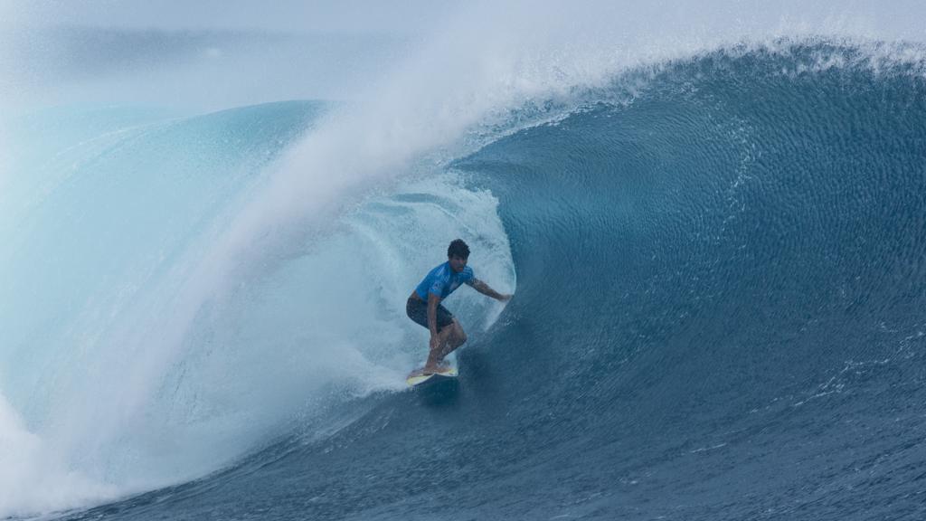 Italo Ferreira derrotou Kelly Slater pela segunda vez na temporada. | Stephen Robertson/WSL/Robertson
