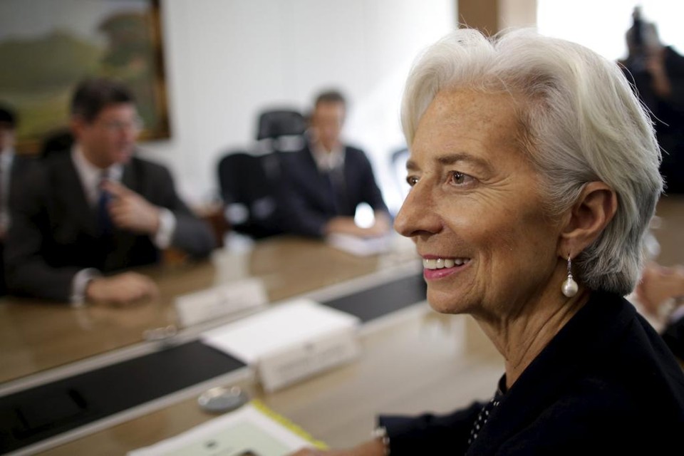 Christine Lagarde, diretora do FMI: “economia ficaria melhor com uma elevação no início de 2016.” | Ueslei Marcelino/Reuters
