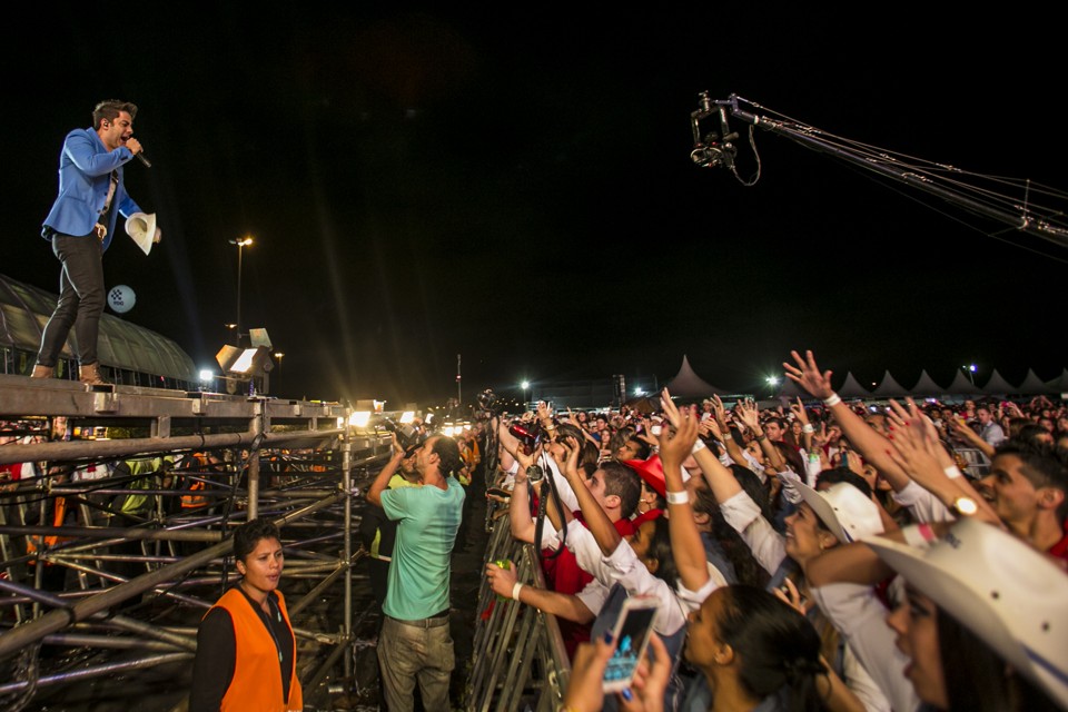 Cristiano Araújo em show no Country Festival de 2014, em Curitiba | Marcelo Andrade/Gazeta do Povo