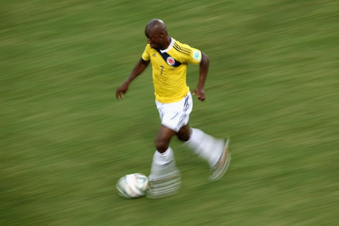PABLO ARMERO (COLÔMBIA). O homem do Armeration foi ídolo no Palmeiras – mais pelo folclore do que pelo futebol. História que tenta melhorar agora no Flamengo. | Warren Little/Getty Images