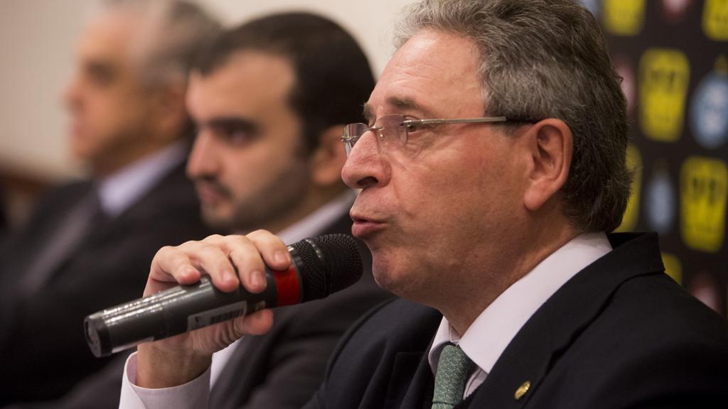Rogério Bacellar não quis adiantar o assunto da reunião, mas garantiu que depois falará com outros clubes sobre a criação de uma liga. | Brunno Covello/Gazeta do Povo