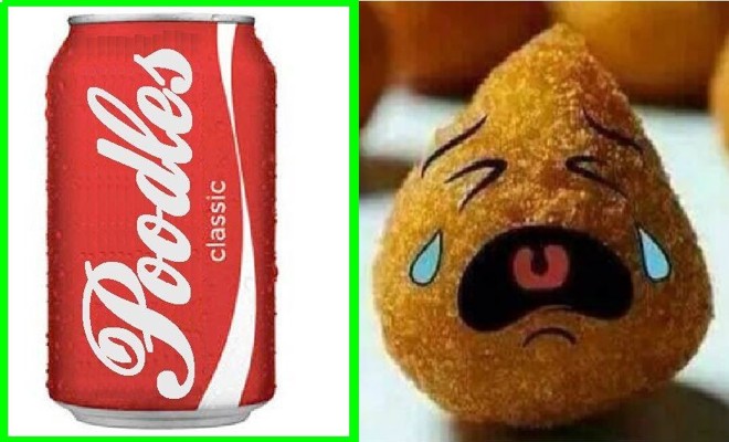 “Poodles” e “coxinhas” são fonte inesgotável para as piadas dos internautas. | Montagem