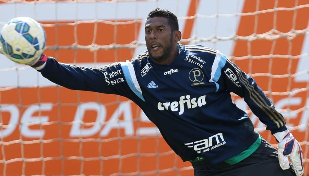Aranha viria ao Coritiba como moeda de troca pelo meia Robinho. | Cesar Greco / Fotoarena/Ag Palmeiras