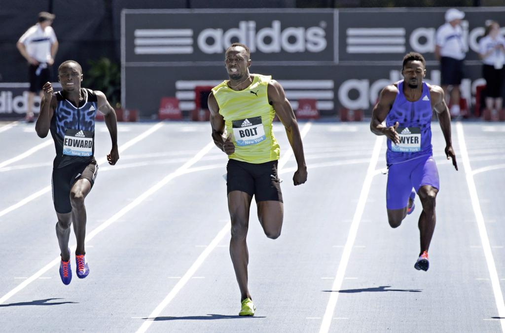 O jamaicano Usain Bolt vence a disputa dos 200 metros na etapa de Nova York da Diamond League | PETER FOLEY/EFE