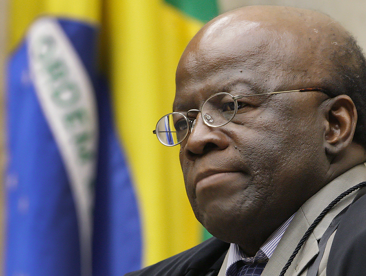 Joaquim Barbosa, ex-Ministro do STF: “obstáculos à Justiça”. | Fellipe Sampaio/SCO/ STF