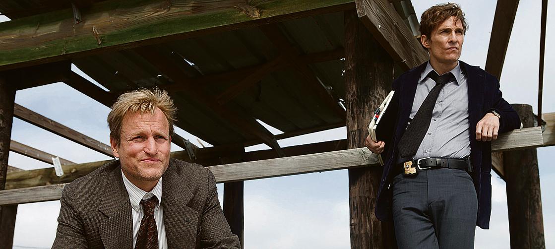 Woody Harrelson e Matthew McConaughey não estarão em nova temporada de True Detective. | JIm Bridges/HBO/Divulgação