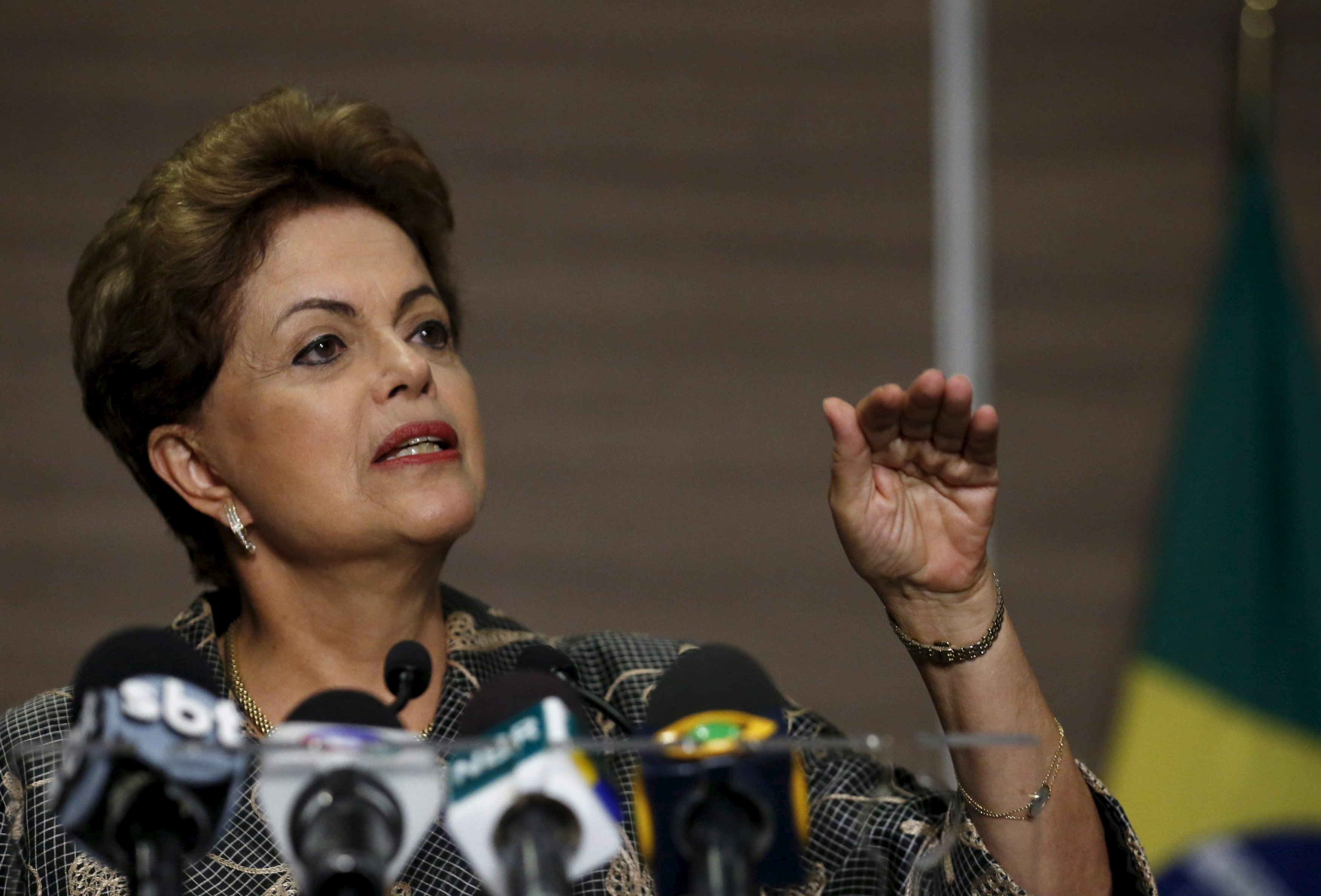 Dilma Rousseff será preservada pelos estudantes da UNE. | Edgard Garrido/Reuters