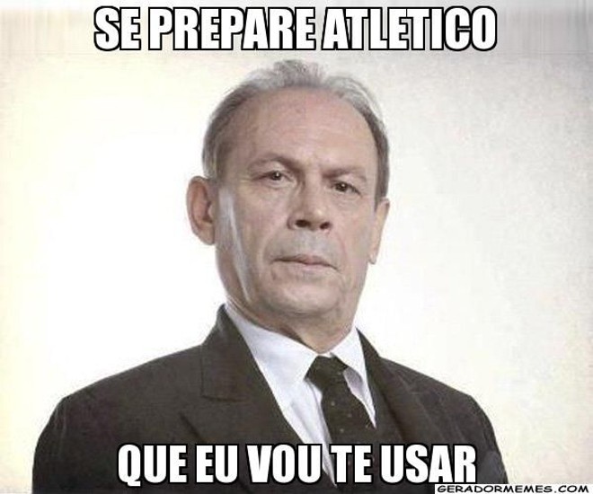 A frase clássica do Coronel Jesuíno, da novela Gabriela, aplicada aos rivais rubro-negros. |