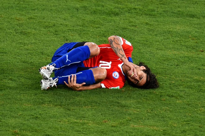 JORGE VALDÍVIA (CHILE). Entre contusões, polêmicas, dribles e poucos títulos, El Mago já soma sete anos de Brasil, interrompidos por duas temporadas no mundo árabe. É provável que nem volte ao Palmeiras após a Copa América. | Stu Forster/Getty Images