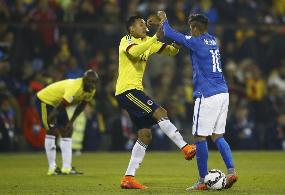 Neymar foi expulso após a derrota para a Colômbia, por 1 a 0. | Ricardo Moraes
Reuters