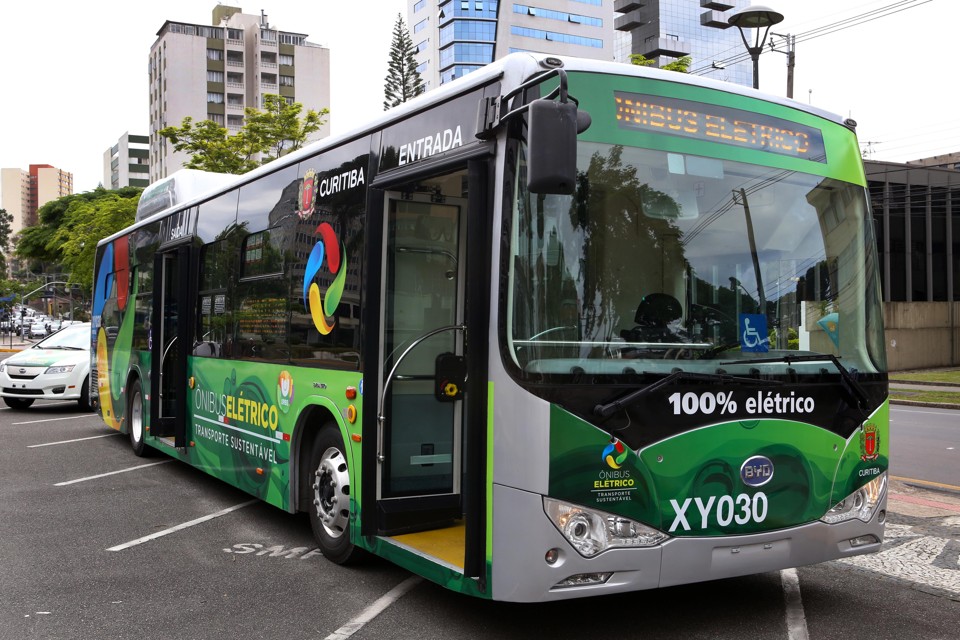 Modelo 100% elétrico teve custo energético de R$ 0,63 por quilômetro rodado em Curitiba | Cesar Brustolin/SMCS