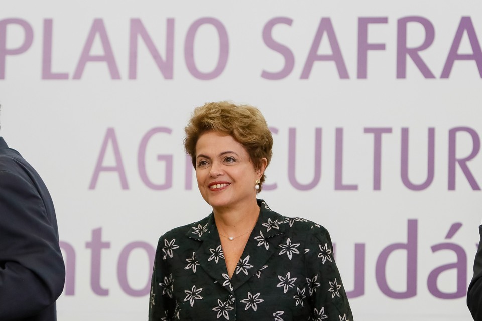 Dilma Rousseff durante o lançamento do Plano Safra: desmentindo boatos. | Roberto Stuckert Filho / PR