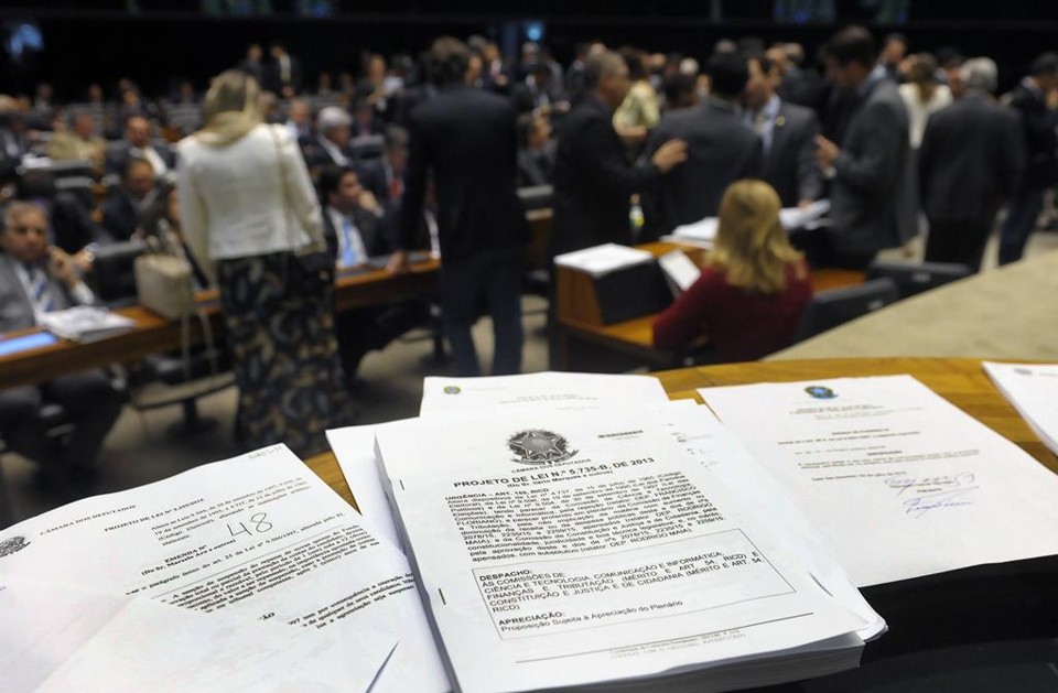 Vista do plenário da Câmara a partir da Mesa Diretora: reforma política favorece os atuais deputados. | Gustavo Lima/Agência Câmara