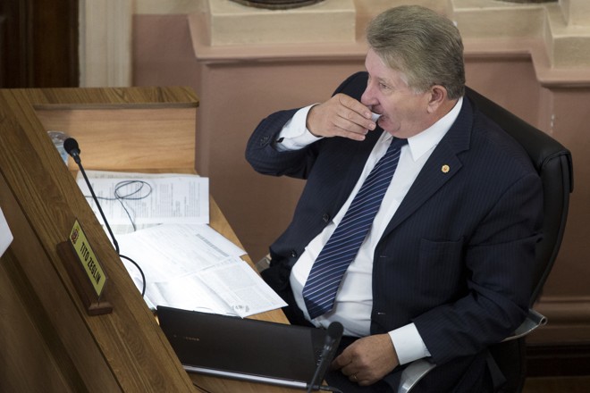 Tito Zeglin (PDT) vai num pretinho básico. | Henry Milleo/Gazeta do Povo