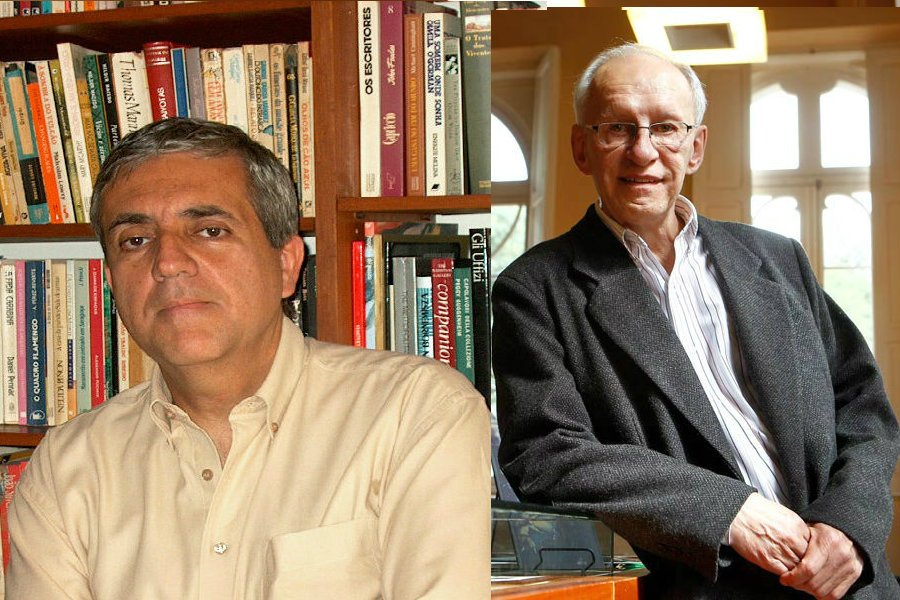 Castello, à esquerda, e Venturelli: nomes de respeito no cenário da escrita brasileira. | /
