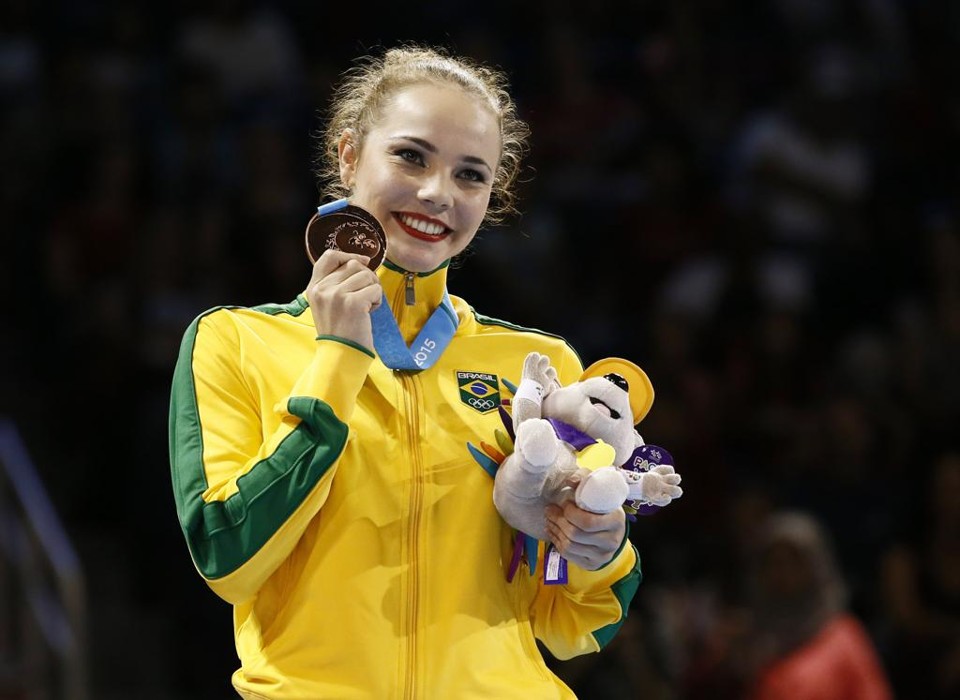 Angelica foi bronze na final de fitas em Toronto | Rob Schumacher/USA Today Sports
