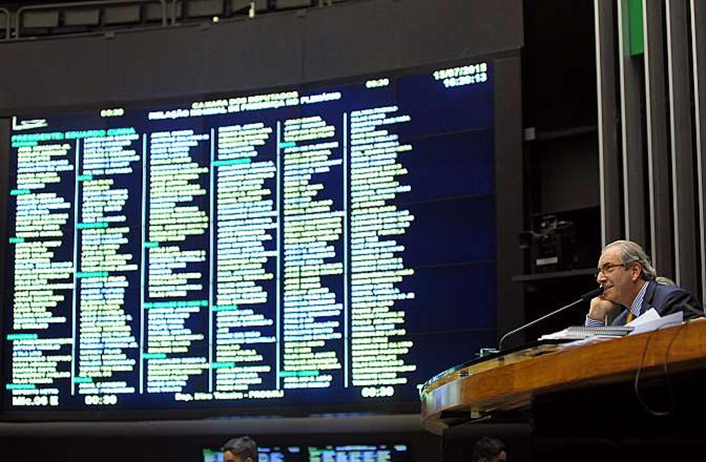 Cunha na sessão desta quarta-feira (15). | Gustavo Lima/Câmara dos Deputados