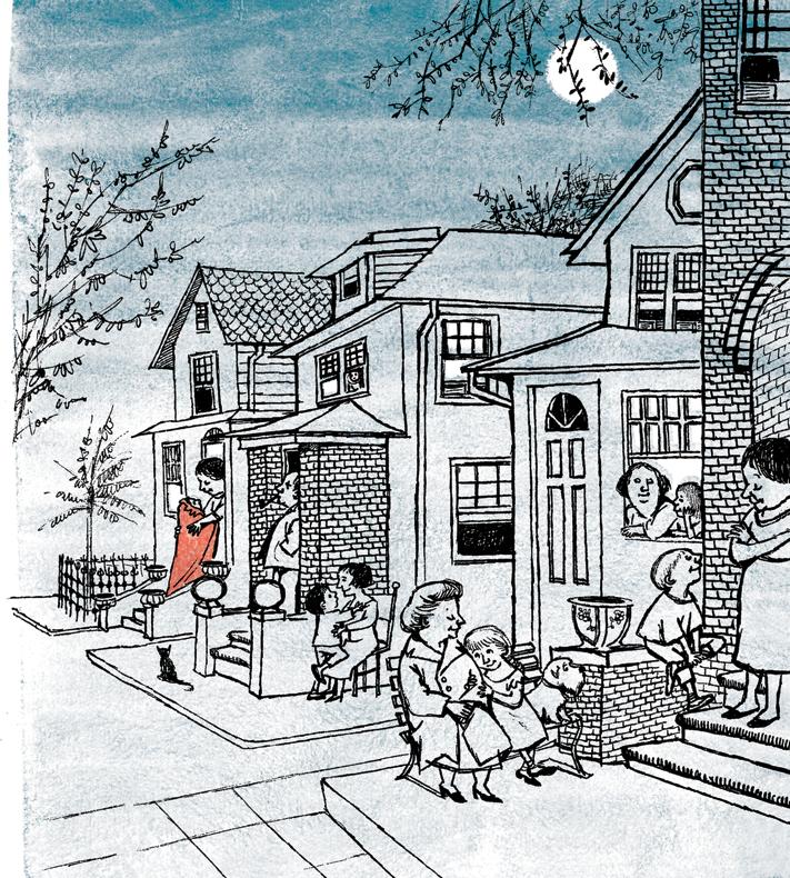 Sendak homenageia o bairro do Brooklyn em “O Aviso na Porta...”. | Reprodução