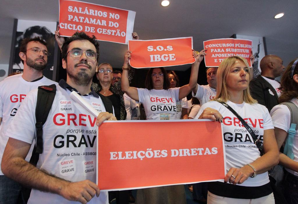 Entre maio e julho do ano passado, funcionários do IBGE pararam por 79 dias | Marcos de Paula/
Estadão Conteúdo