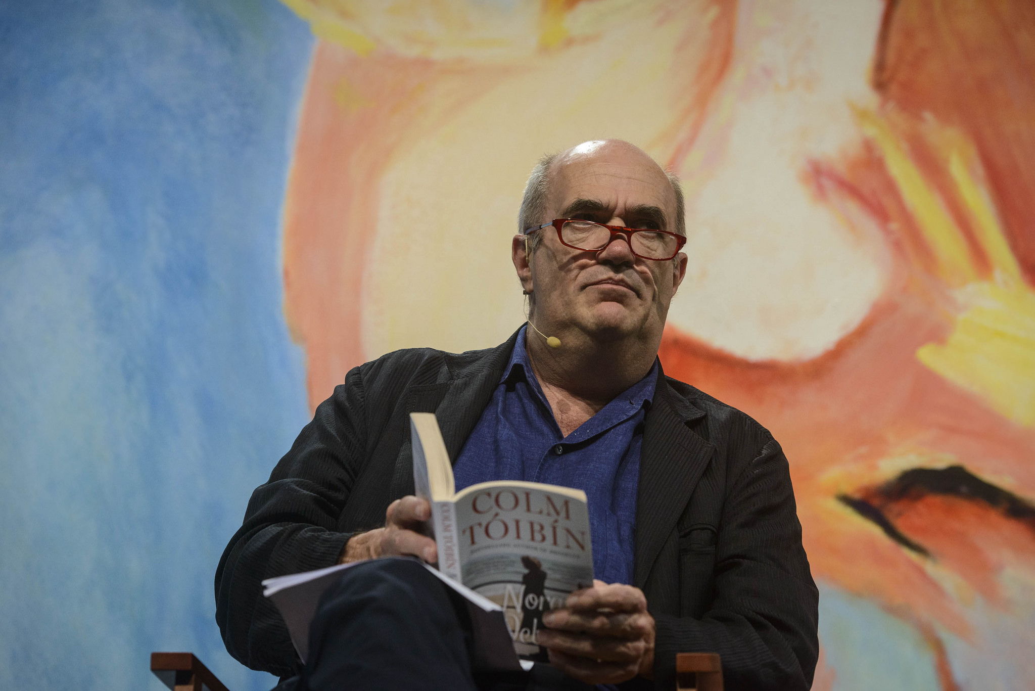 Irlandês Colm Tóibín em palestra na Flip | Walter Craveiro/Divulgação