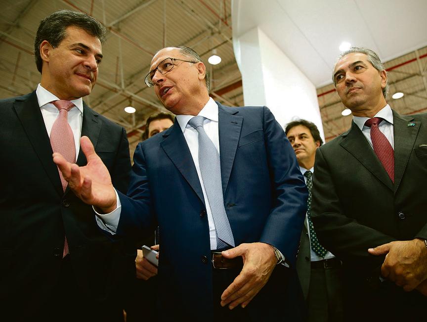 Richase encontrou com o governador de São Paulo, Geraldo Alckmin, que é adversário de Aécio na disputa para ver quem será o candidato tucano à Presidência em 2018. | Eduardo Knapp/Folhapress