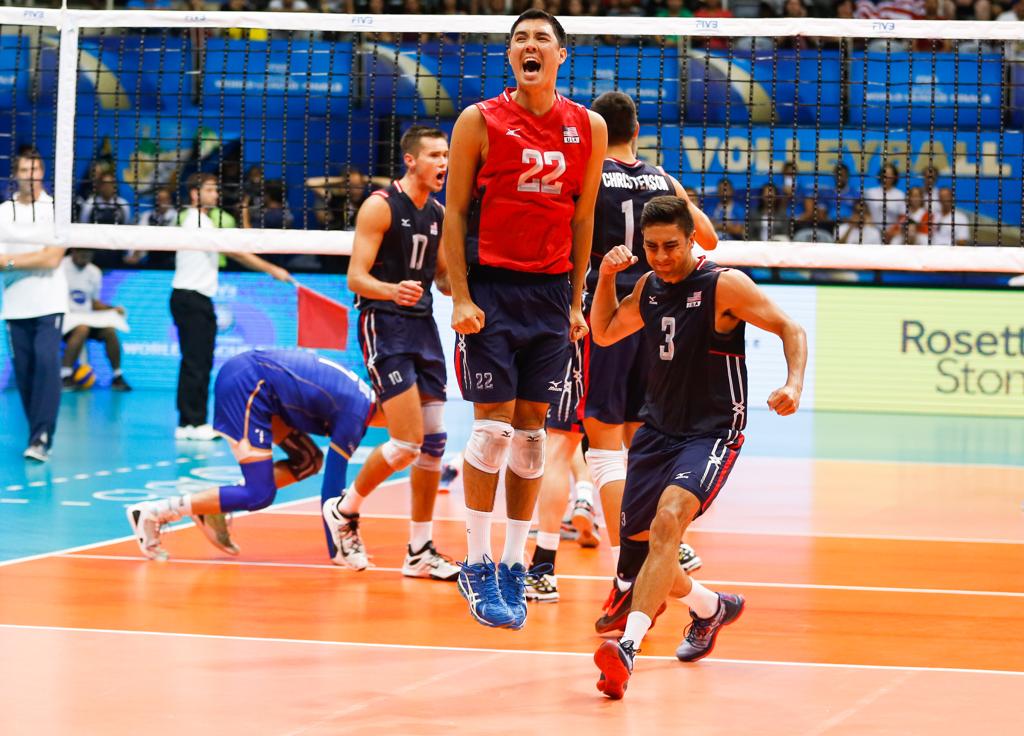 Seleção norte-americana bate a França por 3 a 1 e classifica a ambas as equipes para a semifinal da Liga Mundial. | Divulgação/FIVB