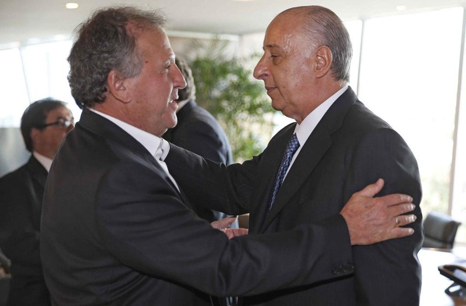 Marco Pol Del Nero recebeu Zico na sede da CBF. | Rafael Ribeiro/CBF