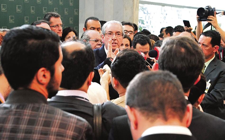 Eduardo Cunha voltou a negar qualquer envolvimento com o recebimento de propina investigado pela Operação Lava Jato. | Luis Macedo/ Câmara dos Deputados