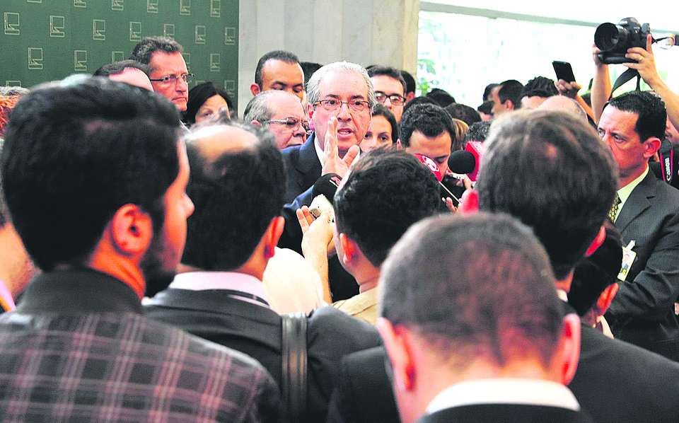 Eduardo Cunha voltou a negar qualquer envolvimento com o recebimento de propina investigado pela Operação Lava Jato. | Luis Macedo/ Câmara dos Deputados