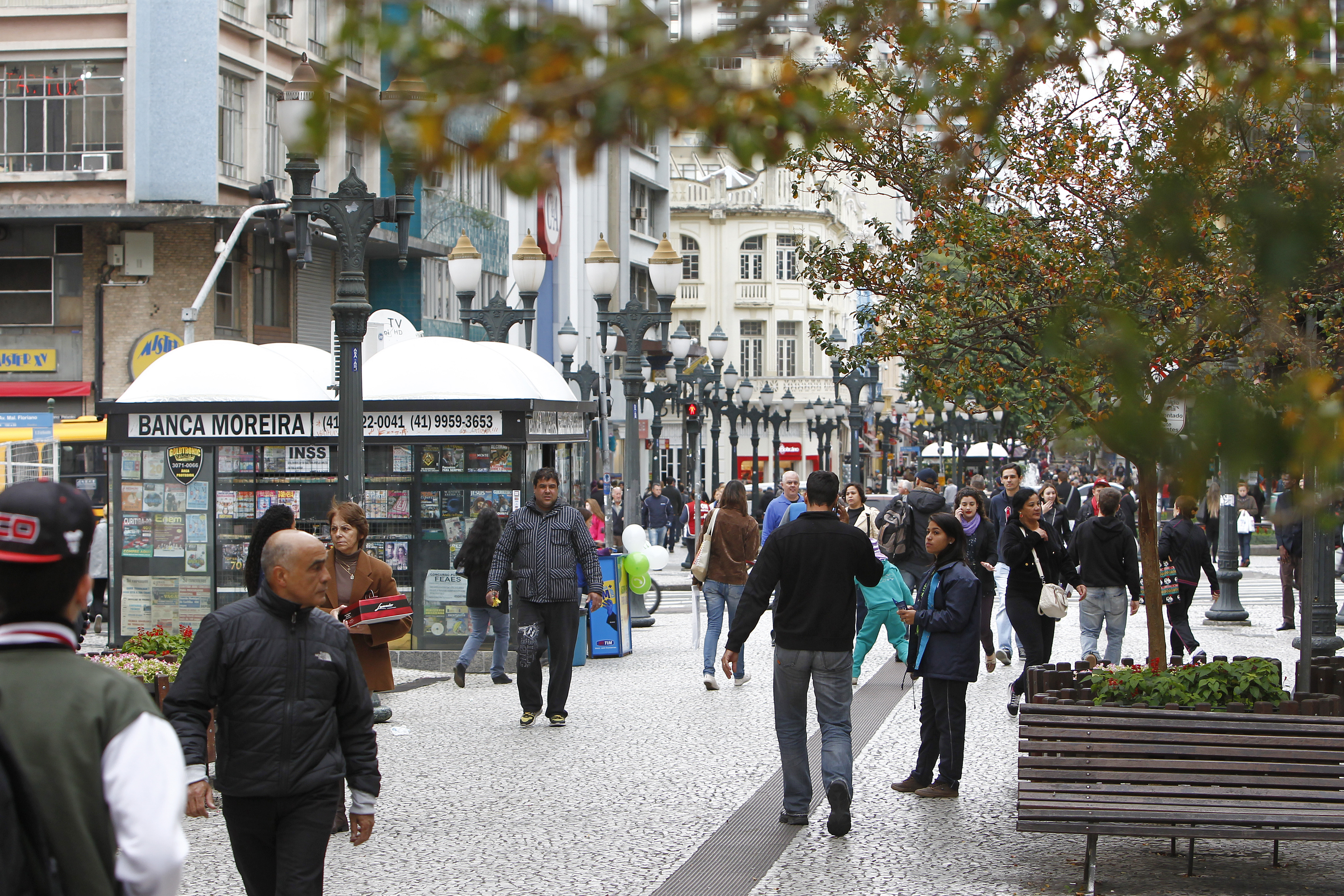Centro de Curitiba: região metropolitana caiu uma posição no ranking do desenvolvimento humano | Antônio More/Gazeta do Povo