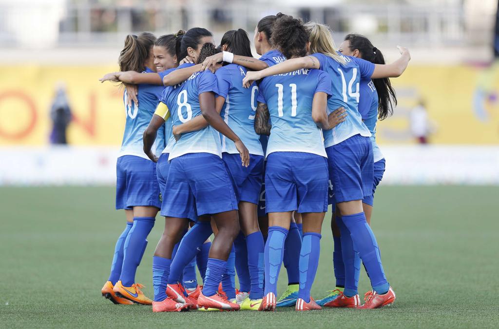 Brasil venceu a Colômbia por 4 a 0 na final do futebol feminino no Pan de Toronto. | Rafael Ribeiro/CBF