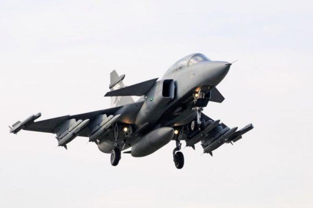 Caça sueco Gripen. | Saab Group/fotos publicas