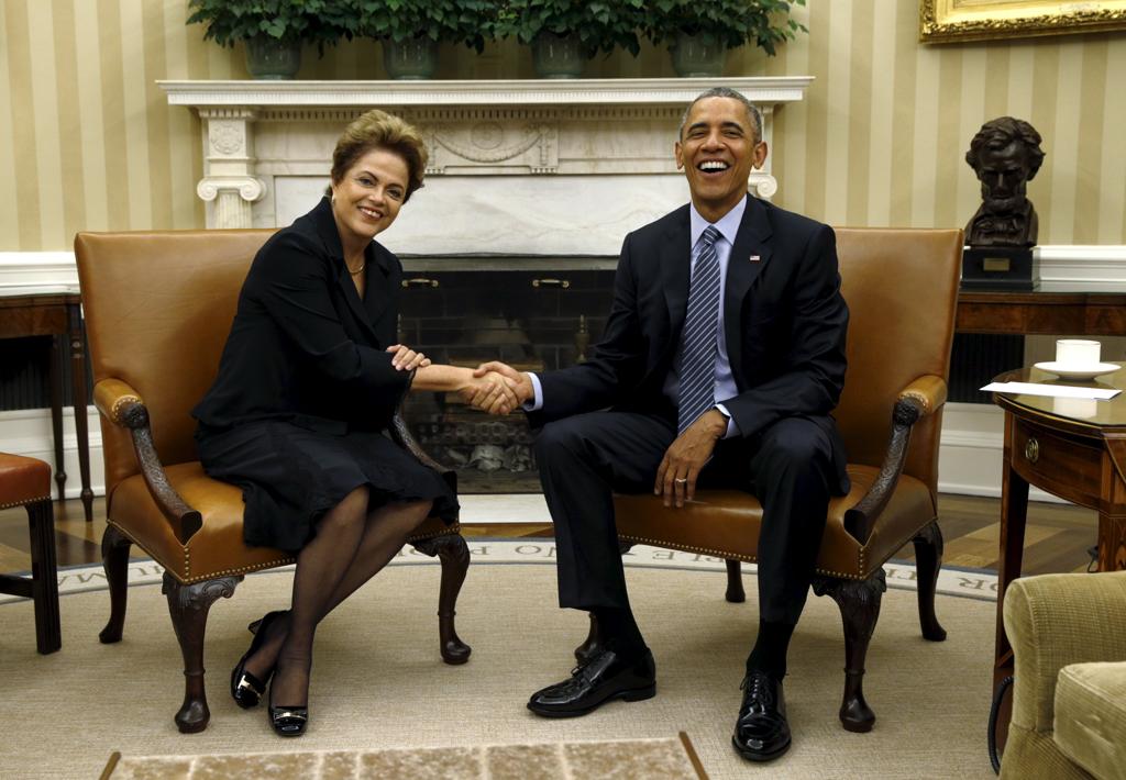 Dilma com Obama em visita recente. | KEVIN LAMARQUE/REUTERS