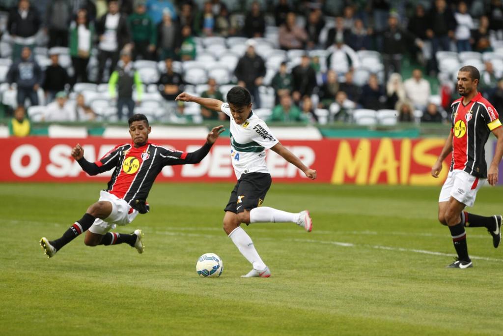 Rafhael Lucas passou em branco contra o Joinville. | Daniel Castellano/Gazeta do Povo