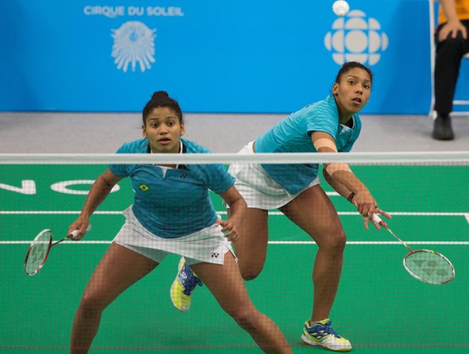 As irmãs Luana e Lohaynny Vicente foram prata no badminton. | Jonne Roriz/Exemplus/COB/Jonne Roriz/Exemplus/COB