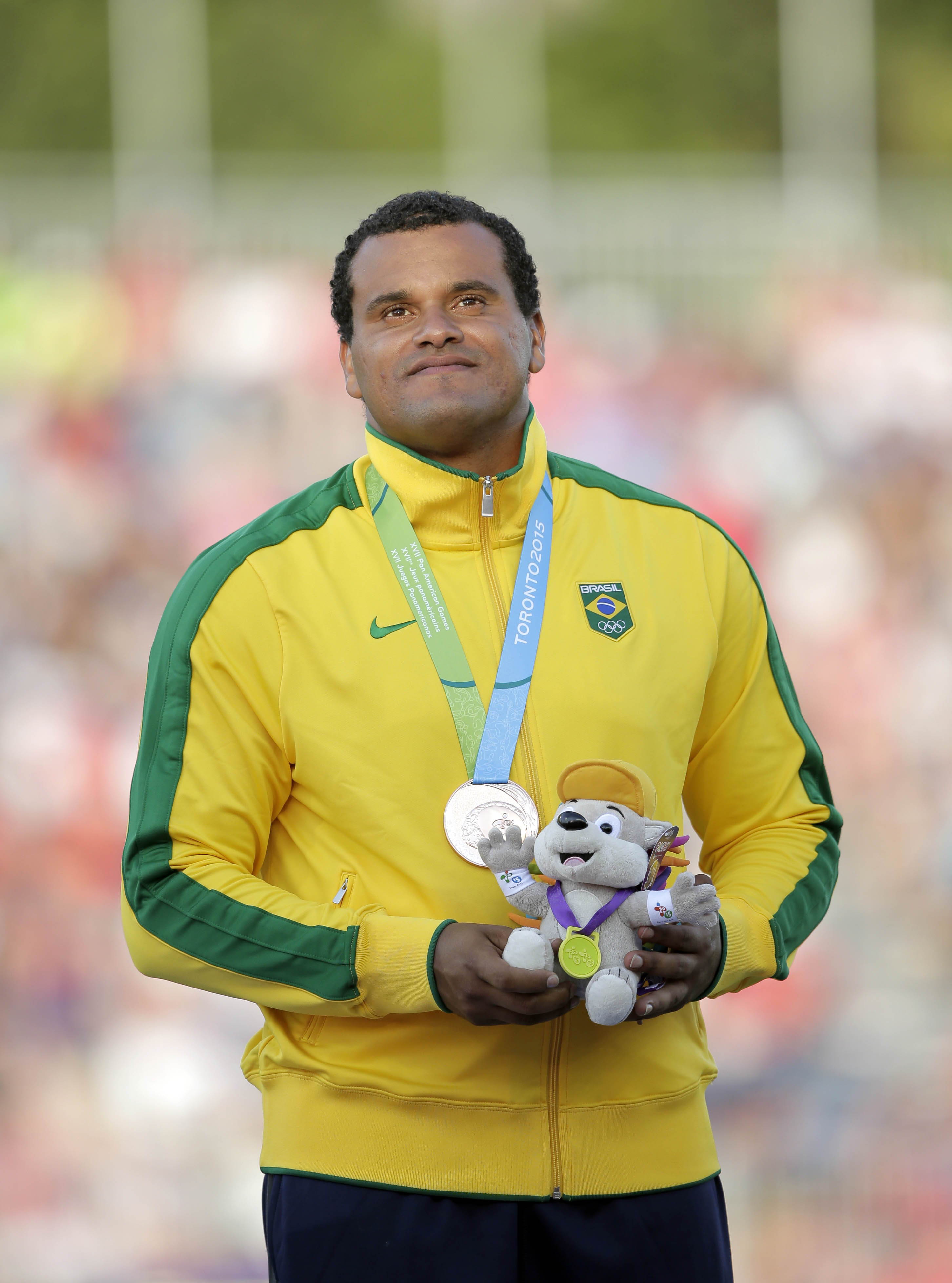 Julio Cesar Oliveira ganhou a medalha de bronze no dardo | Erich Schlegel/USA Today Sports