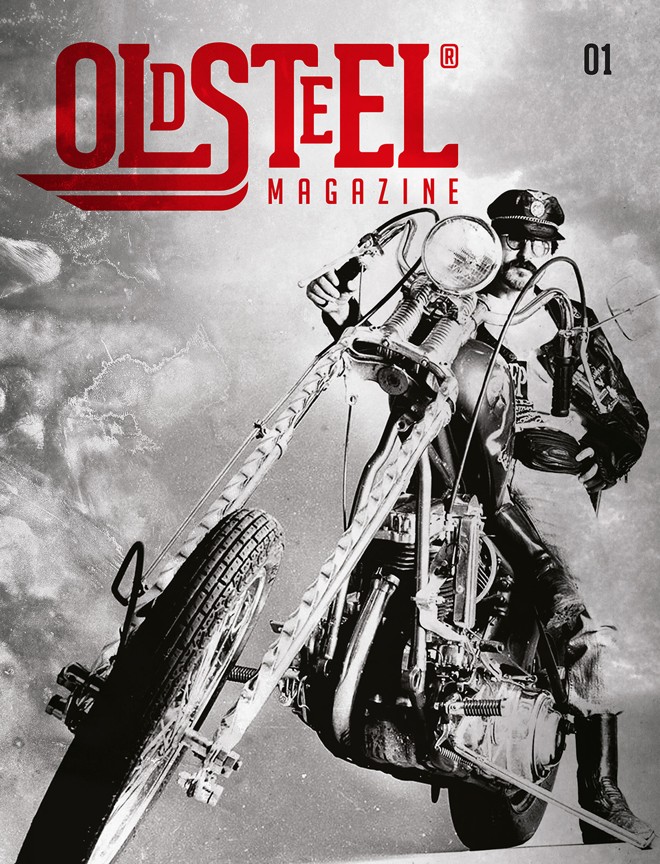 O chargista Paixão, da Gazeta do Povo, ilustra a capa da primeira edição da revista Old Steel Magazine, voltada para o público apaixonado por motociclismo, que será lançada no Dobrucki Pub na próxima quarta-feira. | Divulgação