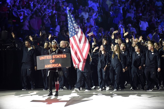 Delegação dos Estados Unidos. | John David Mercer/USA Today Sports