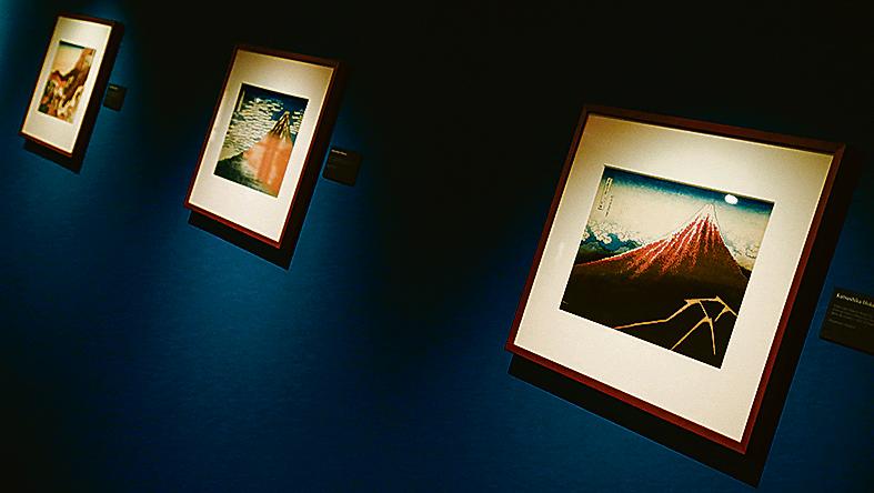 Obras da série “36 vistas do Monte Fuji”. | Hugo Harada/Gazeta do Povo