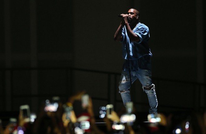 O rapper norte-americano Kanye West se apresentou no Rogers Centre. | Matt Detrich/USA Today Sports