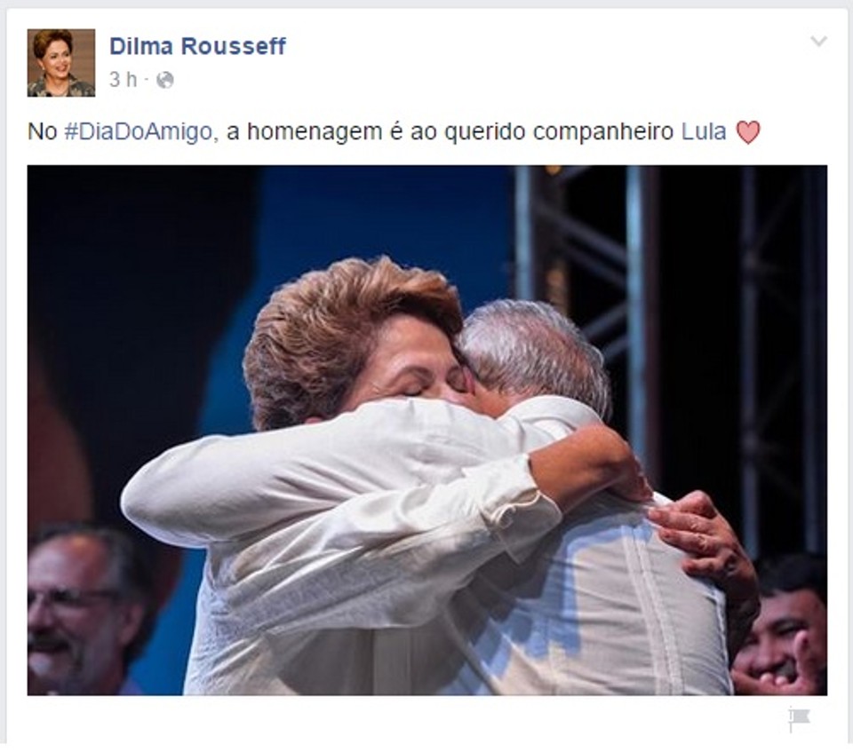 Há um mês, em conversa privada com religiosos, o ex-presidente não poupou a amiga. “Dilma está no volume morto” | /