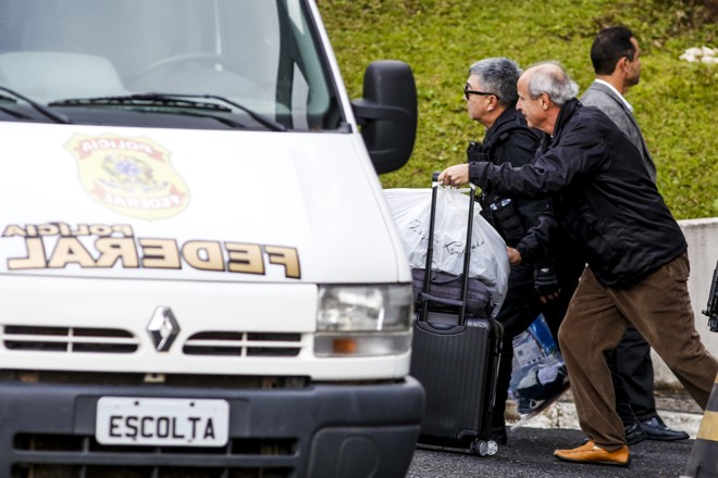 Além de malas, algumas sacolas também compunham o “enxoval” do presidente da Andrade Gutierrez, Otávio Marques de Azevedo | Brunno Covello/Gazeta do Povo