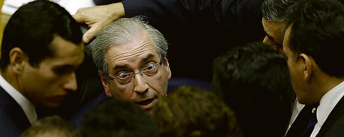 Proposta de Cunha (ao centro) enfraquece o presidente e o Senado, e fortalece a Câmara Federal. | Ueslei Marcelino/Reuters