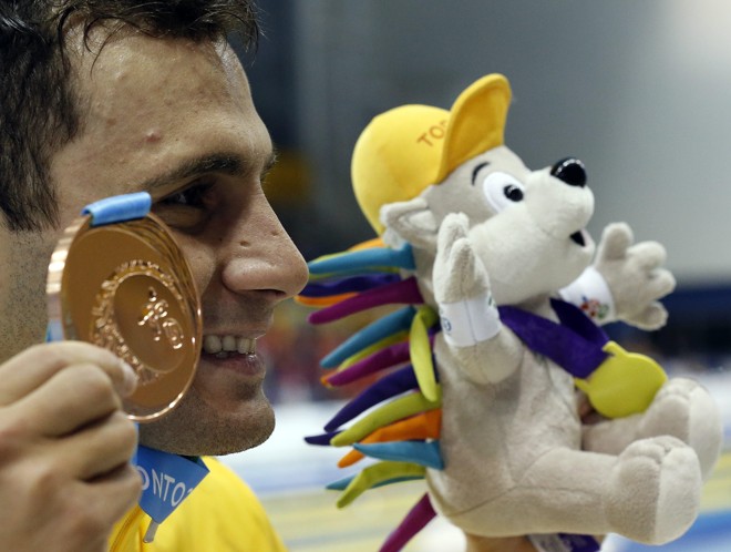 Leonardo de Deus, bronze nos 200 metros costa. | Javier Etxezarreta/EFE
