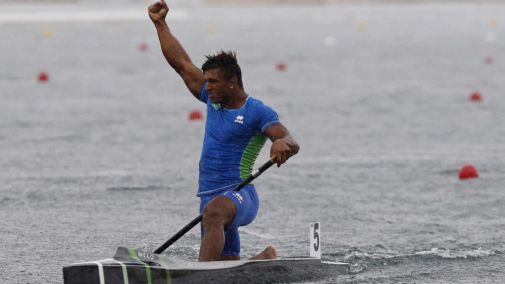 Isaquias Queiroz ganhou três medalhas no Pan e esticou a folga na Bahia antes de começar a preparação para o Mundial. | Geoff Burke/USA Today Sports