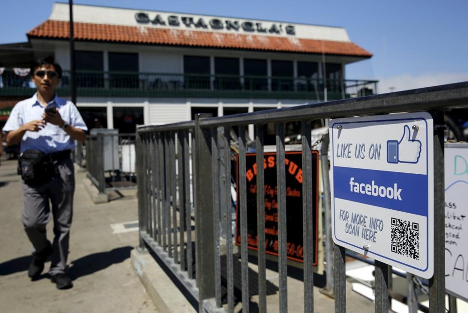 A rede social disse ter atingido 1,49 bilhão de usuários ativos nos três meses encerrados em 30 de junho, expansão de 13% ante 2014 | Robert Galbraith/Reuters