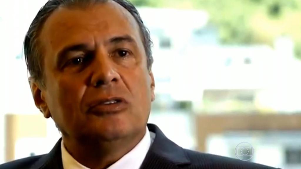 Em um dos depoimentos, prestado ontem, Goes é perguntado por que envolveu o filho, Lucélio Goes, nos negócios irregulares | Reprodução/G1 - Fantástico