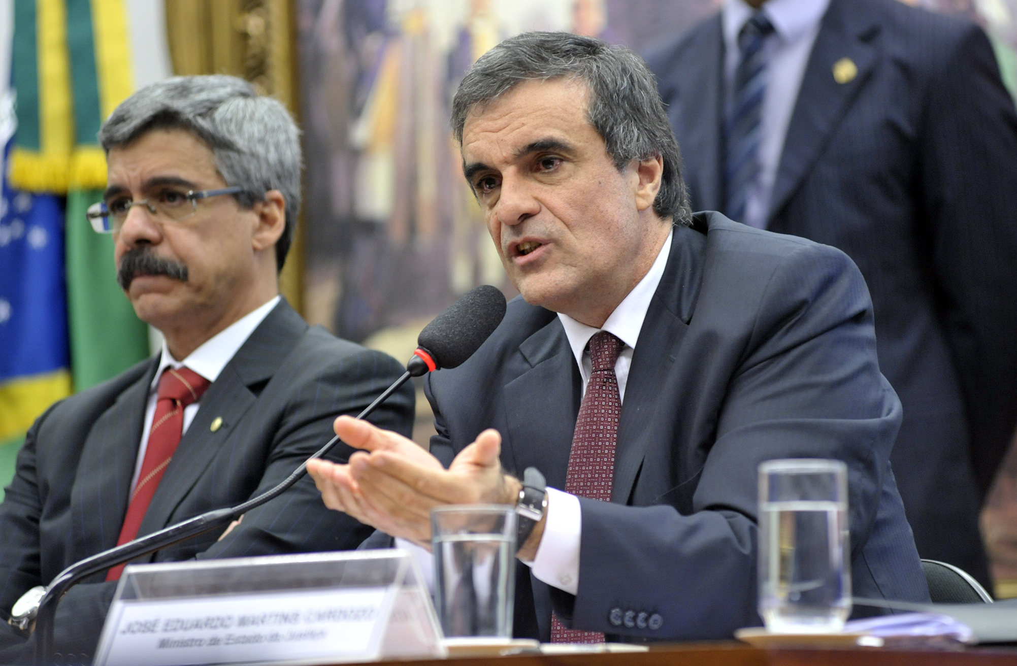 Ministro Cardozo defendeu o trabalho da PF em sessão da CPI. | Alex Ferreira / Câmara dos Deputados