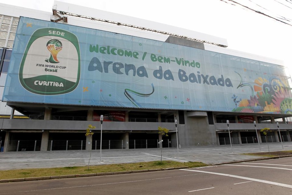 Fachada da Arena: clube contesta indicação do estádio e metragem a ser cedida para uso do município. | Antônio More/Gazeta do Povo
